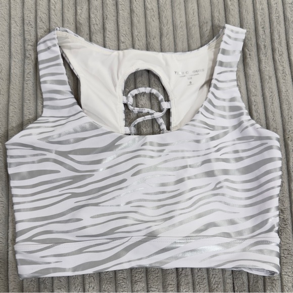 YEARS OF OURS Tiger Foil SET - Veronica Legging & Claudia Bra White Silver - Picture 3 of 7